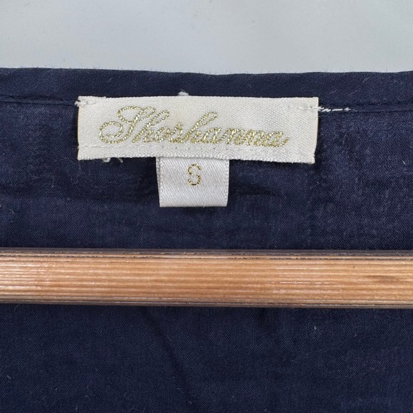 Shoshanna Swim Cover Womens S Sheer Embroidered Blue Flowy Floral Boho Beach - Picture 5 of 9